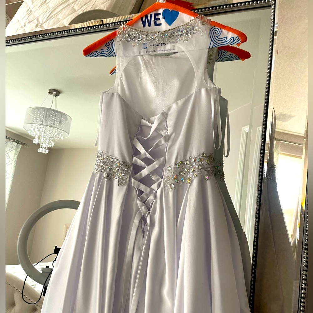 Girls white baptism/christening or bridesmaid dress
